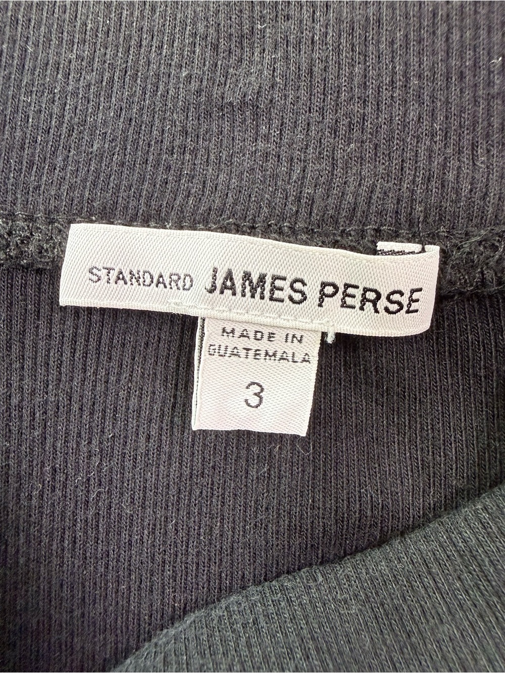 Standard James Perse Midi Rib Knit Pencil Skirt Black Size 3 (Large) - Picture 6 of 11
